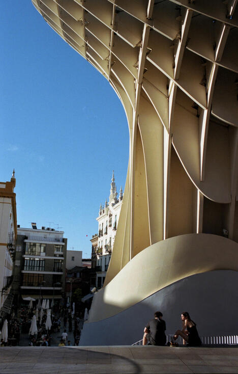Underside of the Metropol Parasol, Seville Underside of the Metropol Parasol, Seville